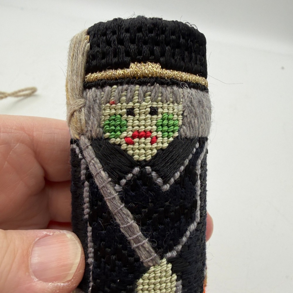 Needlepoint handmade Halloween hanging ornaments cylinder decor Frankenstein - Picture 9 of 13
